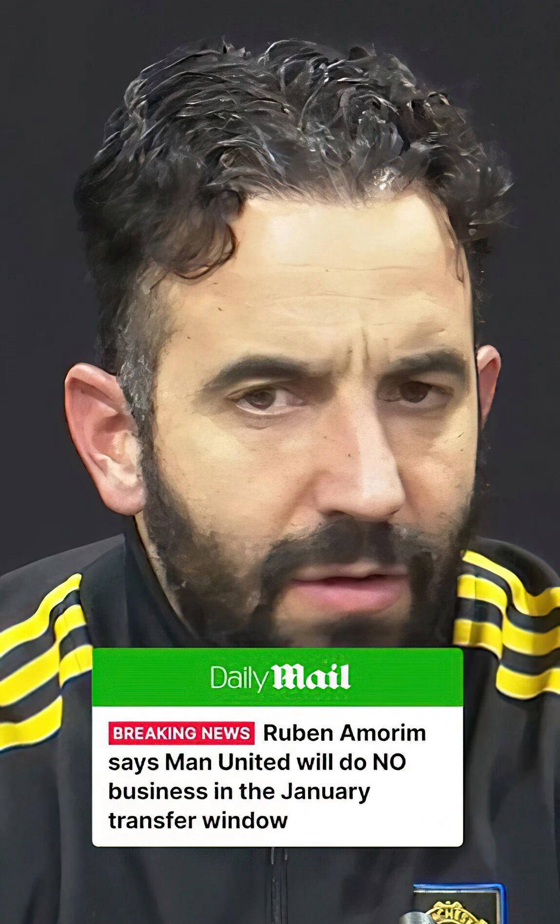 曼联冬窗或压哨补中场,拉爵信心满满支持阿莫林带队冲击欧冠